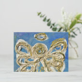 ブルーガーディアンエンジェルカスタム招待状または招待状 招待状 (スタンド正面)