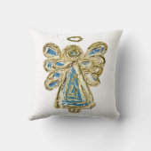 ブルーガーディアンエンジェルデコレーションアート装飾用クッション クッション (裏面)