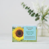ブルーガーデナーランドシャープヒマワリアフローリスト 名刺 (スタンド正面)
