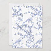 ブルーガーデンお洒落チノイスリーブライダルブランチ 招待状 (裏面)