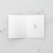 ブルーガーデンお洒落チノワセリーブライダルシャワー サンキューカード (内部)