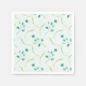 ブルーガーデンの水の色の結婚茎 スタンダードカクテルナプキン (正面)