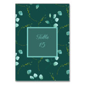 ブルーガーデンの水の色の結婚茎 テーブルナンバー (正面)