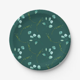 ブルーガーデンの水の色の結婚茎 ペーパープレート