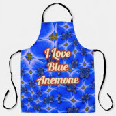 ブルーガーデンアネモンパターン エプロン (正面)