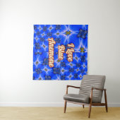 ブルーガーデンアネモンパターン タペストリー (インサイチュ(横))