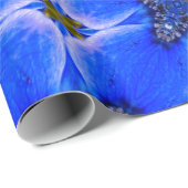 ブルーガーデンアネモンパターン ラッピングペーパー (ロールコーナー)