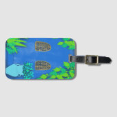 ブルーガーデンウォールマジョレルモロッコ ラゲッジタグ (正面横)