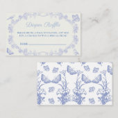 ブルーガーデンチノイスリーオムツラッフルチケット エンクロージャーカード (正面/裏面)