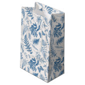 ブルーガーデンバタフライ&フローラガーデンパターン スモールペーパーバッグ (裏面アングル)