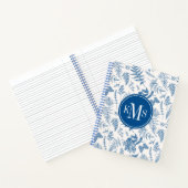 ブルーガーデンバタフライ&フローラガーデンパターン ノートブック (内部)