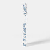 ブルーガーデンバタフライ&フローラガーデンパターン iPhoneケース (右側面)