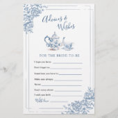 ブルーガーデンビクトリアンブライダルティーアドバイスとウィッシュ (正面)