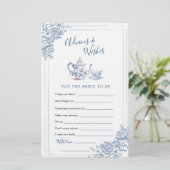 ブルーガーデンビクトリアンブライダルティーアドバイスとウィッシュ (スタンド正面)