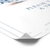 ブルーガーデンビクトリアンブライダルティーラブズスウィート ポスター (角)