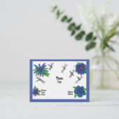 ブルーガーデンビジネスカード 名刺 (スタンド正面)