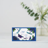 ブルーガーデンビジネスカード 名刺 (スタンド正面)