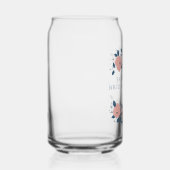 ブルーガーデンフラワーカスタムブライダルシャワーフェイバー ガラス缶 (右)