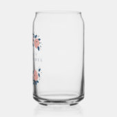 ブルーガーデンフラワーカスタム ブライダルシャワープレゼント ガラス缶 (左)