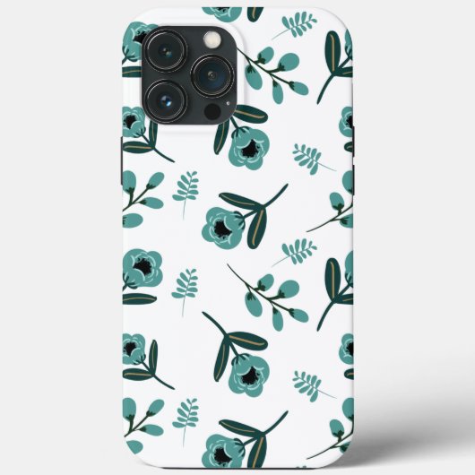 ブルーガーデンフローラナイト Case-Mate iPhoneケース (裏面)