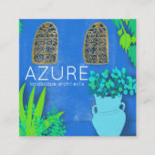 ブルーガーデンフローリスト地裁建築士 スクエア名刺 (正面)