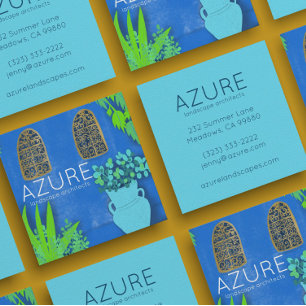 ブルーガーデンフローリスト地裁建築士 スクエア名刺