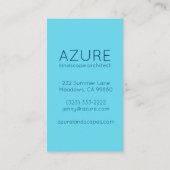 ブルーガーデンフローリスト地裁建築士 名刺 (裏面)