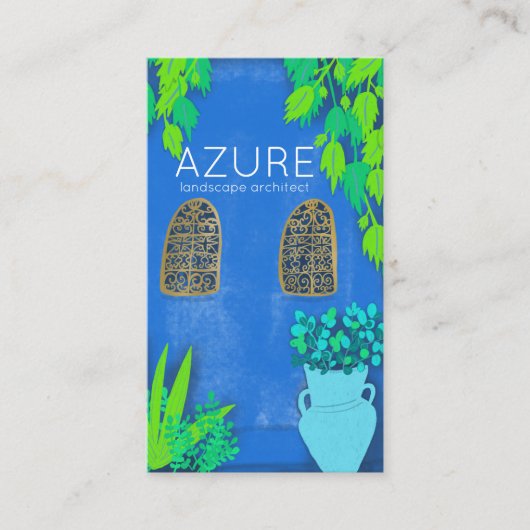 ブルーガーデンフローリスト地裁建築士 名刺 (正面)