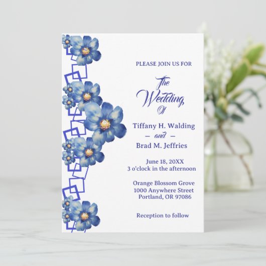 ブルーガーデンペンニアル忘れ&メノッツ結婚ズ 招待状 (スタンド正面)