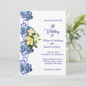 ブルーガーデンペンニアル&ガーデニア結婚ズ 招待状 (スタンド正面)