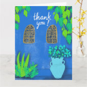 ブルーガーデンマジョレルジャルダンモロッコ カード (黄色い花)