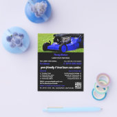 ブルーガーデンローンモーア、芝生サー気にビス チラシ (シングル)