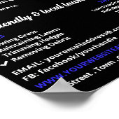 ブルーガーデンローンモーア、芝生サー気にビス ポスター (角)