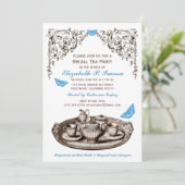 ブルーガーデン ブライダル ティーパーティー 招待状 (スタンド正面)