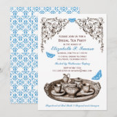 ブルーガーデン ブライダル ティーパーティー 招待状 (正面/裏面)
