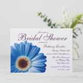 ブルーガーベラデイジーブライダルシャワー 招待状 (スタンド正面)