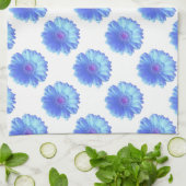 ブルーガーベラデイジー キッチンタオル (折り畳み)