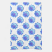 ブルーガーベラデイジー キッチンタオル (縦)