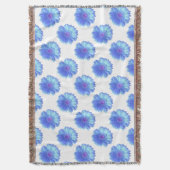 ブルーガーベラデイジー スローブランケット (正面縦)