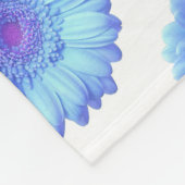 ブルーガーベラデイジー フリースブランケット (角)