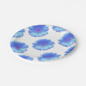 ブルーガーベラデイジー ペーパープレート (アングル)