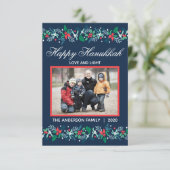 ブルーガーランドハヌカー – 3x5フラットカード サンキューカード (スタンド正面)