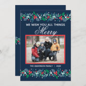 ブルーガーランドフラットホリデーカード シーズンカード (正面/裏面)