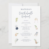 ブルーガーリードリンクバチェロレッテの週末の日程 案内状 (裏面)