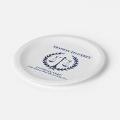 ブルーガーリー・スパークル法律学校卒業 ペーパープレート (アングル)