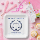 ブルーガーリー・スパークル法律学校卒業 ペーパープレート (パーティー)