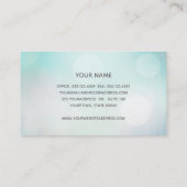 ブルーガーリー《写真》ぼけ味グリッターモダンファッション&美しい 名刺 (裏面)