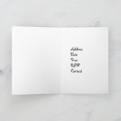 ブルーガールズ料理パーティの招待状 招待状 (内部)