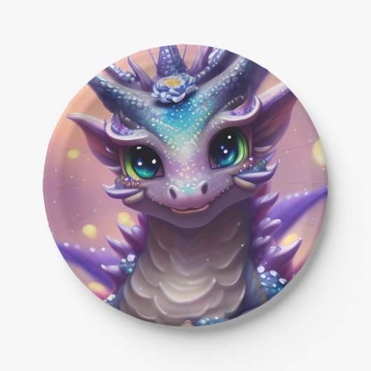 ブルーガールドラゴン ペーパープレート (正面)