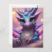 ブルーガールドラゴン ポストカード (正面/裏面)